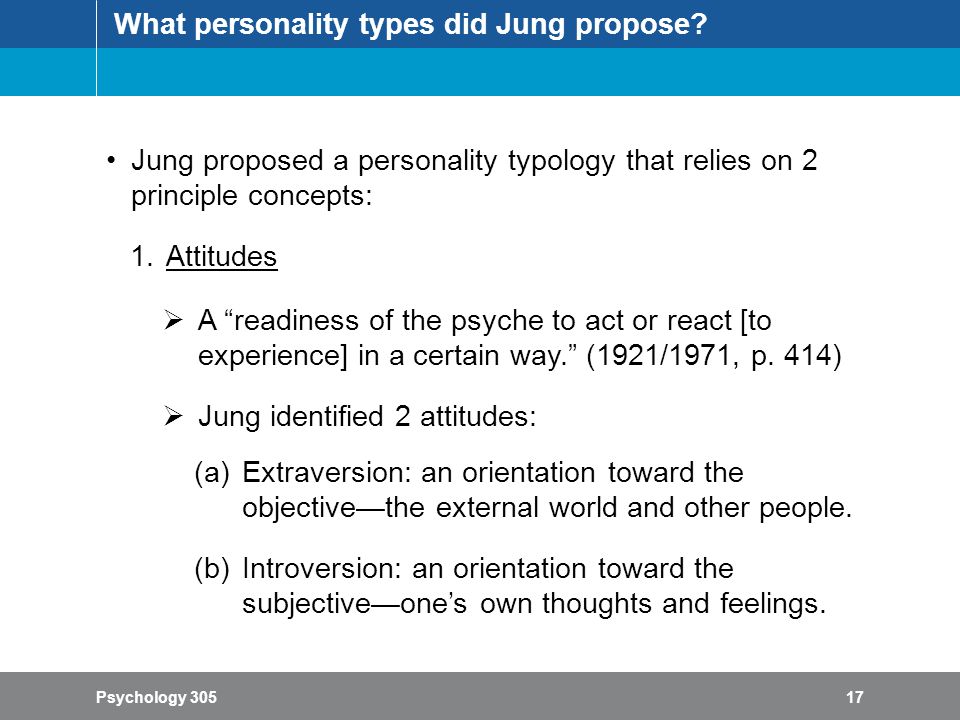 Describe and evaluate jungs theory concerning personality types